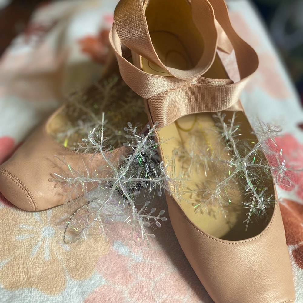Jessica Simpson leather ballet style flats